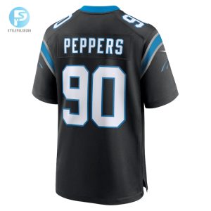 Mens Carolina Panthers Julius Peppers Nike Black Retired Player Game Jersey stylepulseusa 1 2