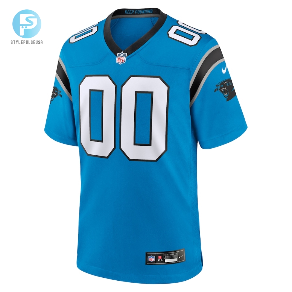 Mens Carolina Panthers Nike Blue Alternate Custom Game Jersey 