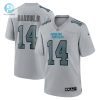 Mens Carolina Panthers Sam Darnold Nike Gray Atmosphere Fashion Game Jersey stylepulseusa 1