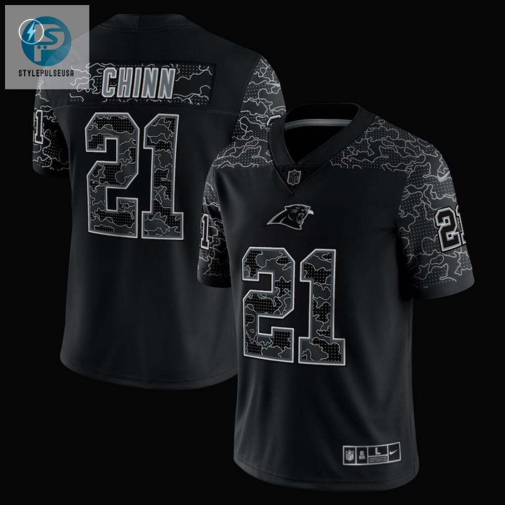 Mens Carolina Panthers Jeremy Chinn Nike Black Rflctv Limited Jersey 