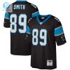 Mens Carolina Panthers Steve Smith Mitchell Ness Black Legacy Replica Jersey stylepulseusa 1