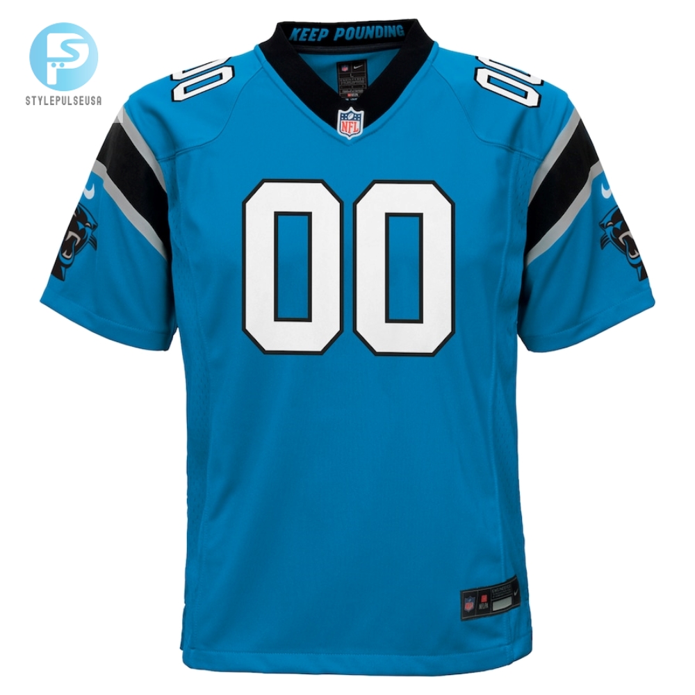 Youth Carolina Panthers Nike Blue Alternate Custom Game Jersey 