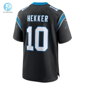 Mens Carolina Panthers Johnny Hekker Nike Black Team Game Jersey stylepulseusa 1 2