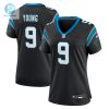 Womens Carolina Panthers Bryce Young Nike Black Team Game Jersey stylepulseusa 1