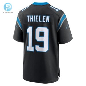 Mens Carolina Panthers Adam Thielen Nike Black Team Game Jersey stylepulseusa 1 2