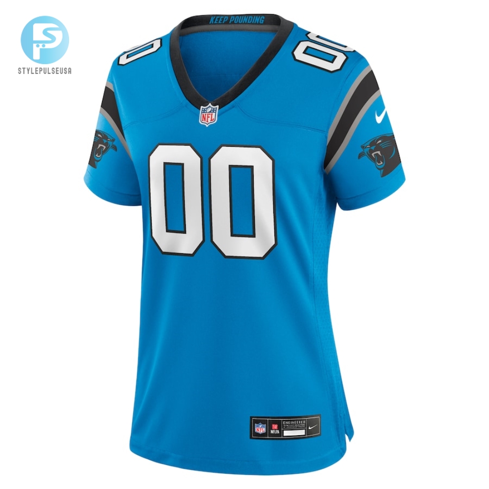 Womens Carolina Panthers Nike Blue Alternate Custom Game Jersey 