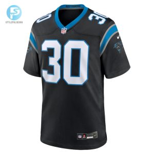 Mens Carolina Panthers Chuba Hubbard Nike Black Team Game Jersey stylepulseusa 1 1