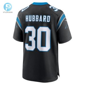 Mens Carolina Panthers Chuba Hubbard Nike Black Team Game Jersey stylepulseusa 1 2