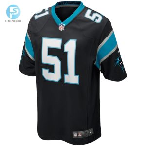 Mens Carolina Panthers Sam Mills Nike Black Game Retired Player Jersey stylepulseusa 1 1