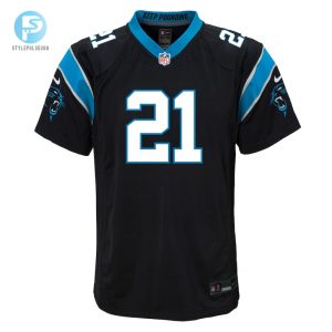 Youth Carolina Panthers Jeremy Chinn Nike Black Game Jersey stylepulseusa 1 1