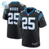 Mens Carolina Panthers Xavier Woods Nike Black Team Game Jersey stylepulseusa 1