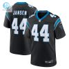 Mens Carolina Panthers J.J. Jansen Nike Black Team Game Jersey stylepulseusa 1