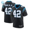 Mens Carolina Panthers Sam Franklin Jr. Nike Black Team Game Jersey stylepulseusa 1