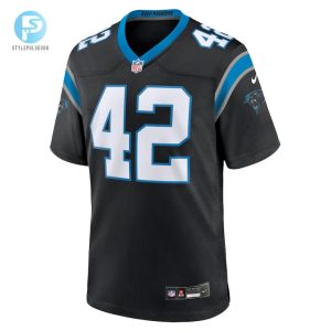 Mens Carolina Panthers Sam Franklin Jr. Nike Black Team Game Jersey stylepulseusa 1 1