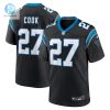 Mens Carolina Panthers Alex Cook Nike Black Game Jersey stylepulseusa 1