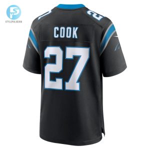 Mens Carolina Panthers Alex Cook Nike Black Game Jersey stylepulseusa 1 2