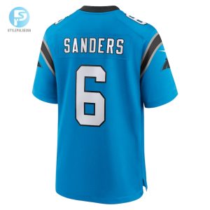 Mens Carolina Panthers Miles Sanders Nike Blue Team Game Jersey stylepulseusa 1 2