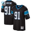 Mens Carolina Panthers Kevin Greene Mitchell Ness Black Legacy Replica Jersey stylepulseusa 1