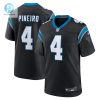 Mens Carolina Panthers Eddy Pineiro Nike Black Team Game Jersey stylepulseusa 1