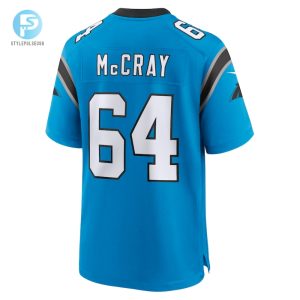 Mens Carolina Panthers Justin Mccray Nike Blue Alternate Game Jersey stylepulseusa 1 2