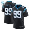 Mens Carolina Panthers Shy Tuttle Nike Black Game Player Jersey stylepulseusa 1