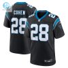 Mens Carolina Panthers Tarik Cohen Nike Black Game Jersey stylepulseusa 1