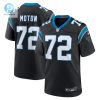 Mens Carolina Panthers Taylor Moton Nike Black Team Game Jersey stylepulseusa 1