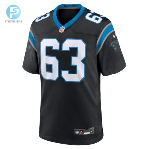 Mens Carolina Panthers Austin Corbett Nike Black Team Game Jersey stylepulseusa 1 1