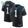 Mens Carolina Panthers Number 1 Dad Nike Black Game Jersey stylepulseusa 1