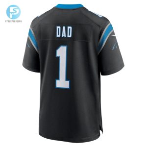 Mens Carolina Panthers Number 1 Dad Nike Black Game Jersey stylepulseusa 1 2