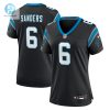 Womens Carolina Panthers Miles Sanders Nike Black Team Game Jersey stylepulseusa 1