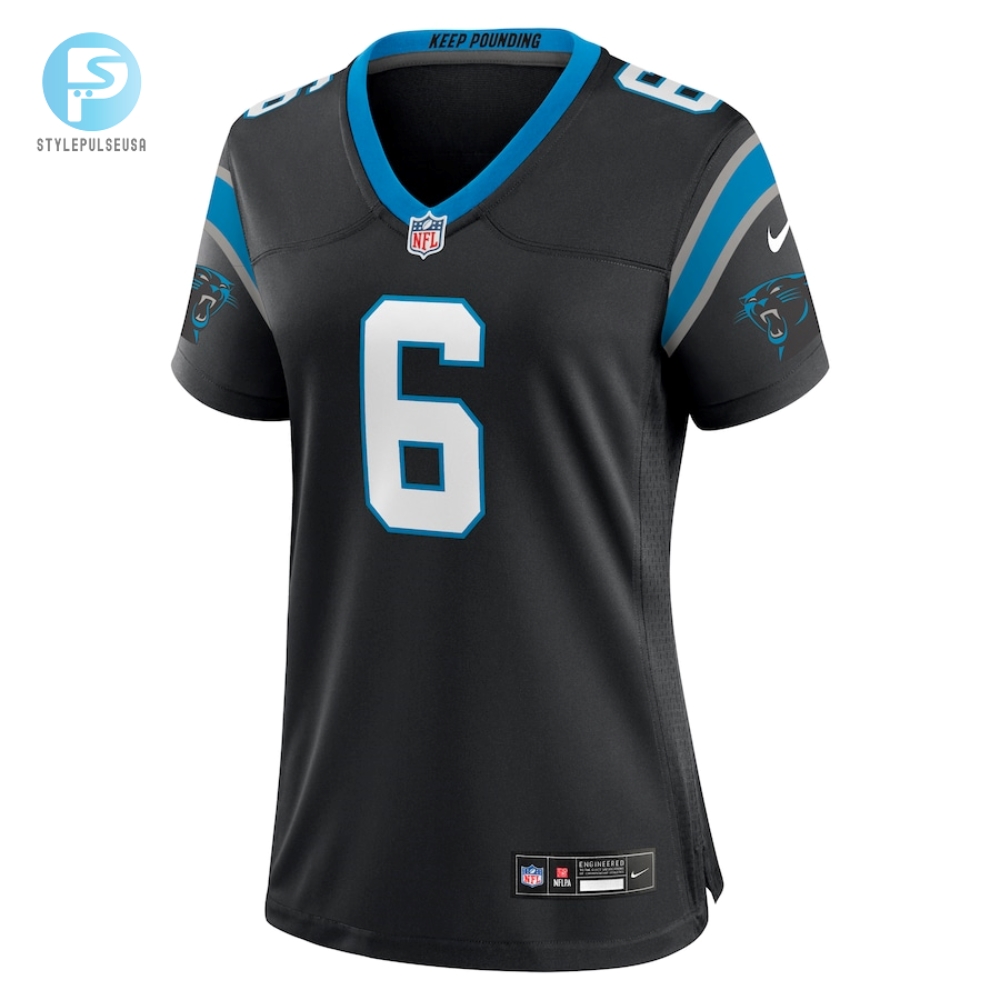 Womens Carolina Panthers Miles Sanders Nike Black Team Game Jersey 