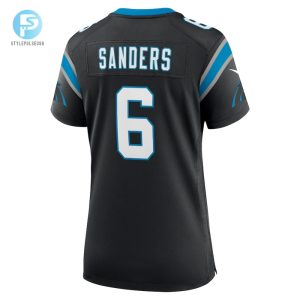 Womens Carolina Panthers Miles Sanders Nike Black Team Game Jersey stylepulseusa 1 2