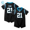 Newborn Carolina Panthers Jeremy Chinn Nike Black Romper Game Jersey stylepulseusa 1