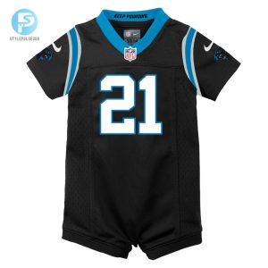 Newborn Carolina Panthers Jeremy Chinn Nike Black Romper Game Jersey stylepulseusa 1 1