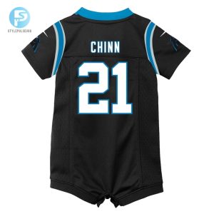 Newborn Carolina Panthers Jeremy Chinn Nike Black Romper Game Jersey stylepulseusa 1 2