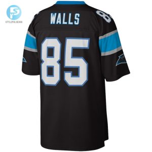 Mens Carolina Panthers Wesley Walls Mitchell Ness Black Legacy Replica Jersey stylepulseusa 1 2