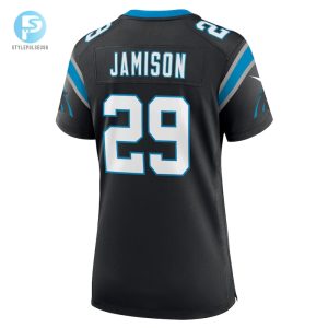 Womens Carolina Panthers Dshawn Jamison Nike Black Team Game Jersey stylepulseusa 1 2