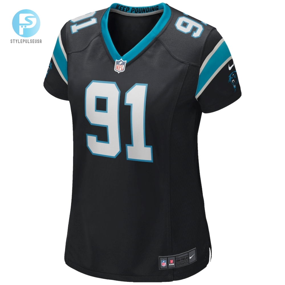 Womens Carolina Panthers Kevin Greene Nike Black Game Retired Player Jersey 