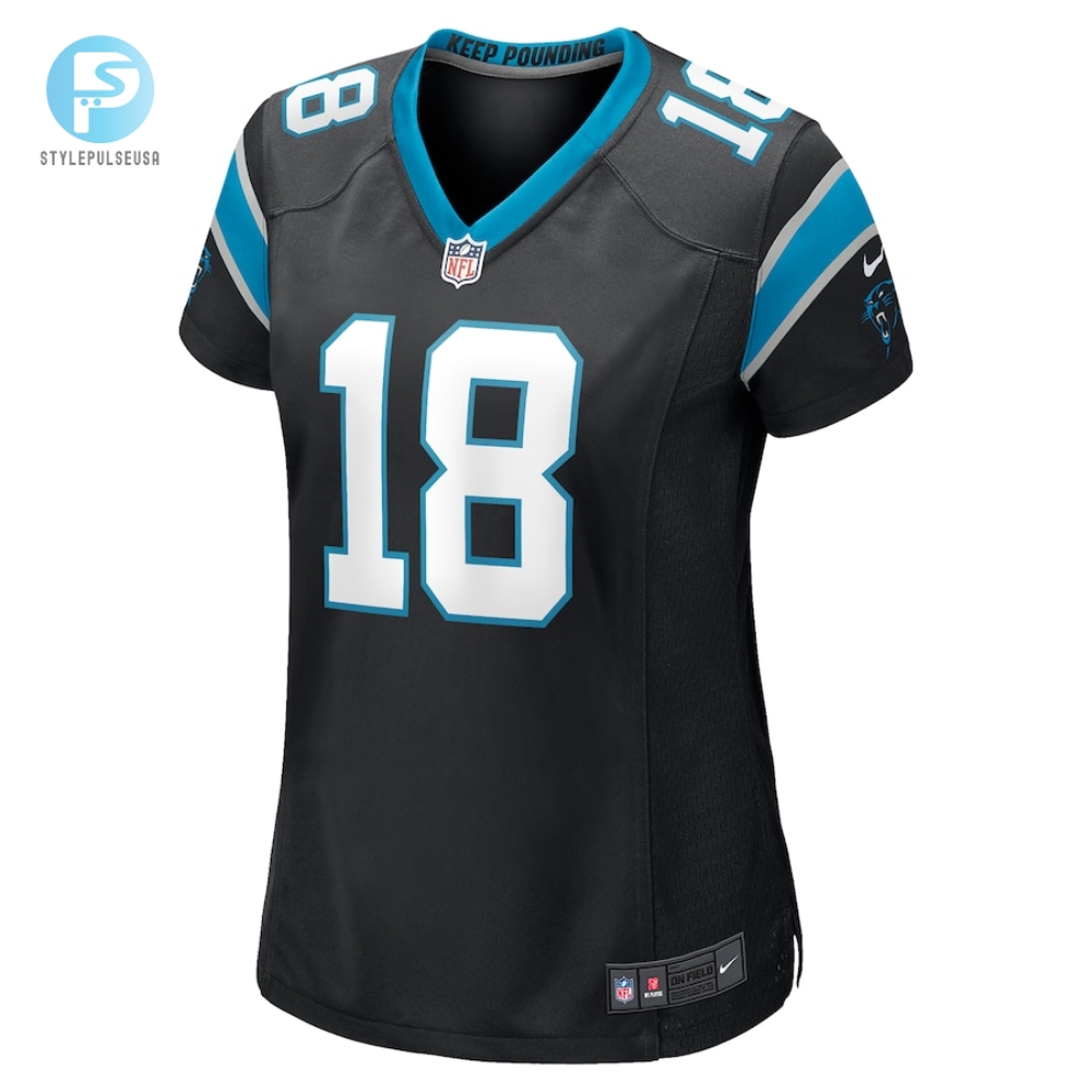 Womens Carolina Panthers Damiere Byrd Nike Black Game Player Jersey 