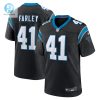 Mens Carolina Panthers Matthias Farley Nike Black Game Jersey stylepulseusa 1