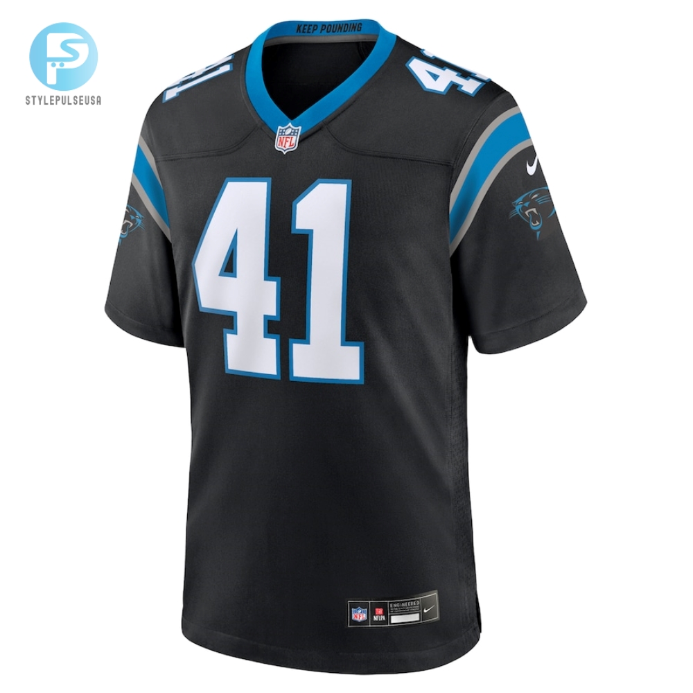 Mens Carolina Panthers Matthias Farley Nike Black Game Jersey 