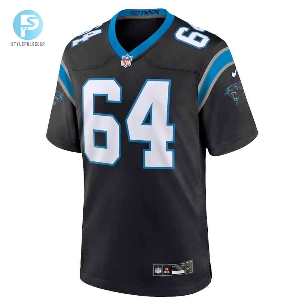 Mens Carolina Panthers Brett Toth Nike Black Game Jersey 