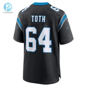 Mens Carolina Panthers Brett Toth Nike Black Game Jersey stylepulseusa 1 2