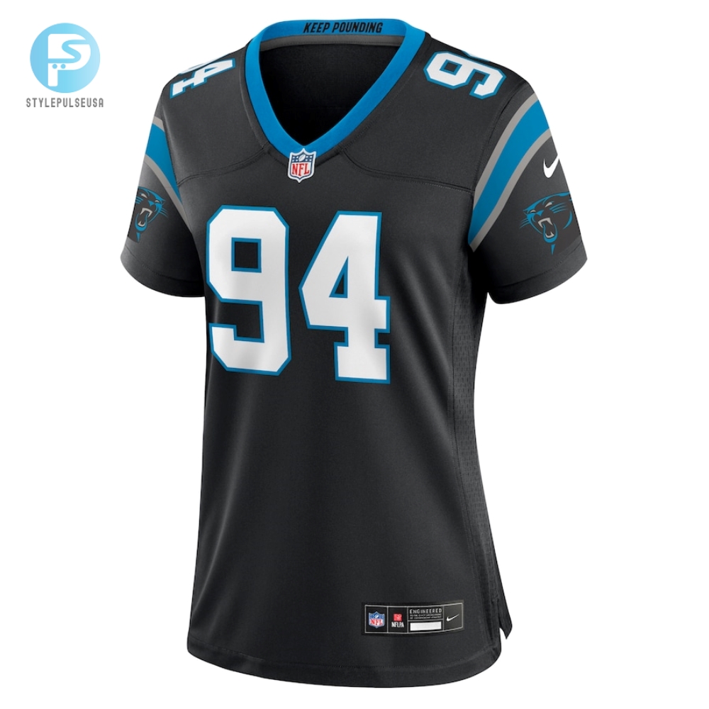 Womens Carolina Panthers Henry Anderson Nike Black Team Game Jersey 