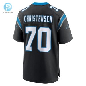 Mens Carolina Panthers Brady Christensen Nike Black Team Game Jersey stylepulseusa 1 2