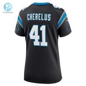 Womens Carolina Panthers Claudin Cherelus Nike Black Team Game Jersey stylepulseusa 1 2