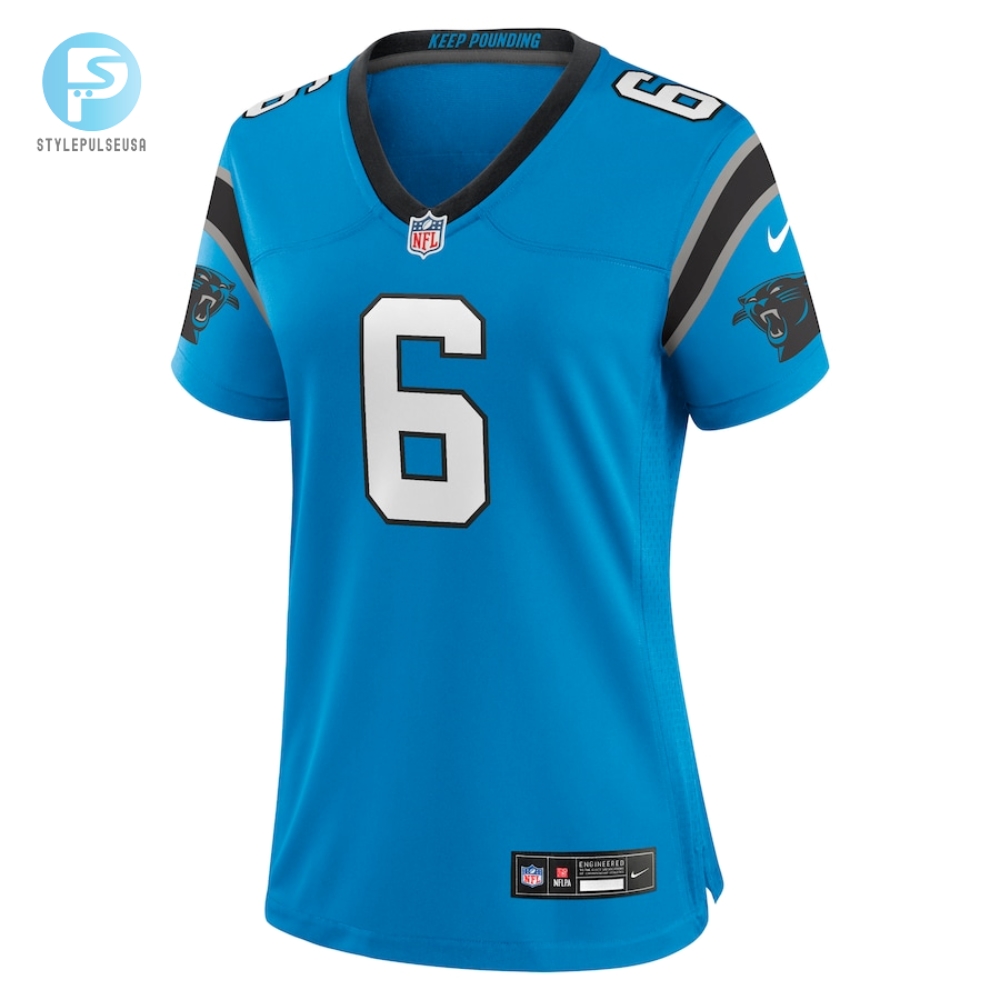 Womens Carolina Panthers Miles Sanders Nike Blue Team Game Jersey 