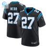 Mens Carolina Panthers Sam Webb Nike Black Team Game Jersey stylepulseusa 1