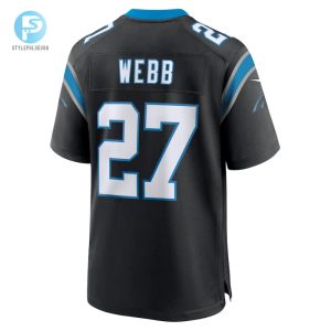 Mens Carolina Panthers Sam Webb Nike Black Team Game Jersey stylepulseusa 1 2